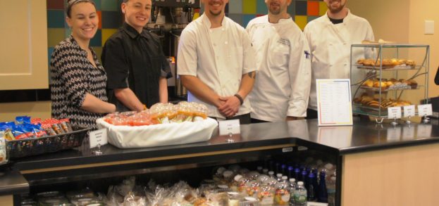 Dining Services Staff in newly renovated Victoria Cafe