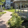 The gazebo at Bedford's Carleton-Willard Village, a retirement community, which turns 30 this year.