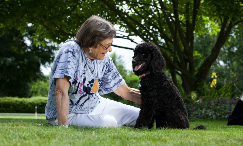 Woman with dog